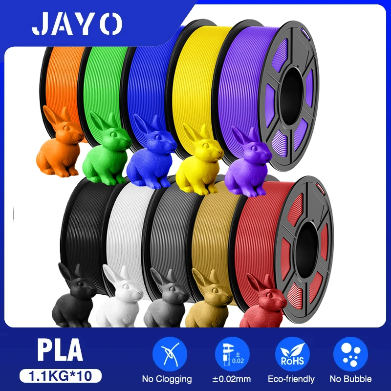 JAYO PLA 3D Printer Filament 10 Rolls 1 JAYO PLA 3D Printer Filament 10 Rolls 1