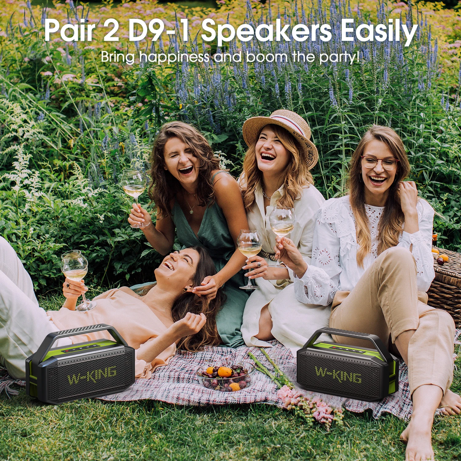 W-KING 60W Portable Bluetooth Speaker Loud 5 W-KING 60W Portable Bluetooth Speaker Loud 5