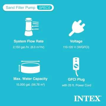 Intex Sand Filter Pump & Saltwater System 2