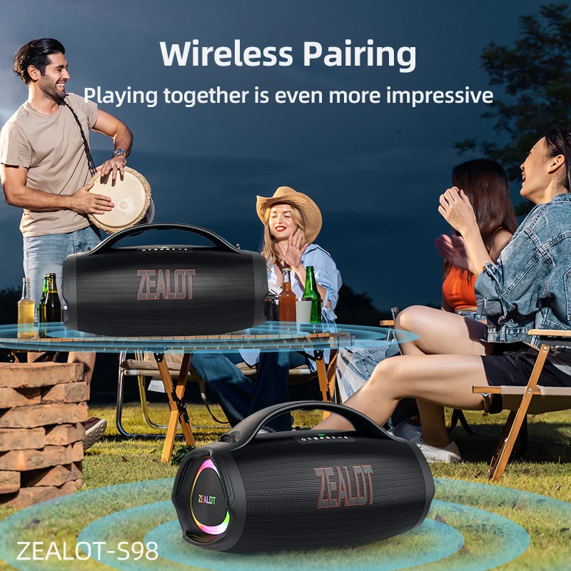 ZEALOT S98 160W Portable Bluetooth Speaker 5 ZEALOT S98 160W Portable Bluetooth Speaker 5