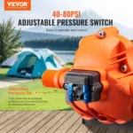 12V Water Pump 3 GPM 3-Chamber Diaphragm 3