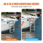 VEVOR Retractable Dock Ladder 4/5 Steps 3