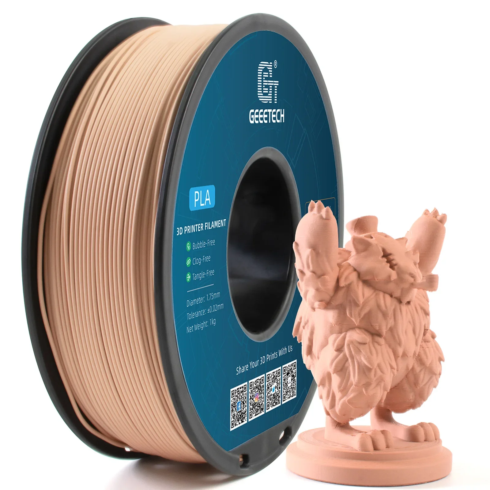 GEEETECH 3D Matte PLA Filament 175mm 2 GEEETECH 3D Matte PLA Filament 1.75mm 2