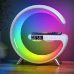 Wireless Charger Stand Alarm Clock Speaker Lamp 1