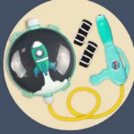 Kids Water Gun Backpack Outdoor Beach Toy 3