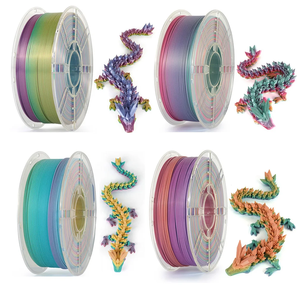 PLA Filament Rainbow 175mm for 3D Printers 2 PLA Filament Rainbow 1.75mm for 3D Printers 2