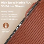 JAYO High Speed Marble PLA 3D Printer Filament 3