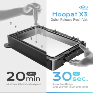 Chitu Systems Quick Release Resin Vat 3D Printer 2