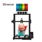 ZONESTAR New Upgrade 4 Extruder 4-IN-1-OUT Mix Color Large Size High Precision Silent Fast Installation FDM 3D Printer DIY Kit 3