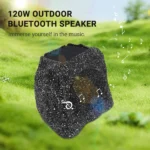 Herdio 8-inch Outdoor Rock Speakers Solar 4