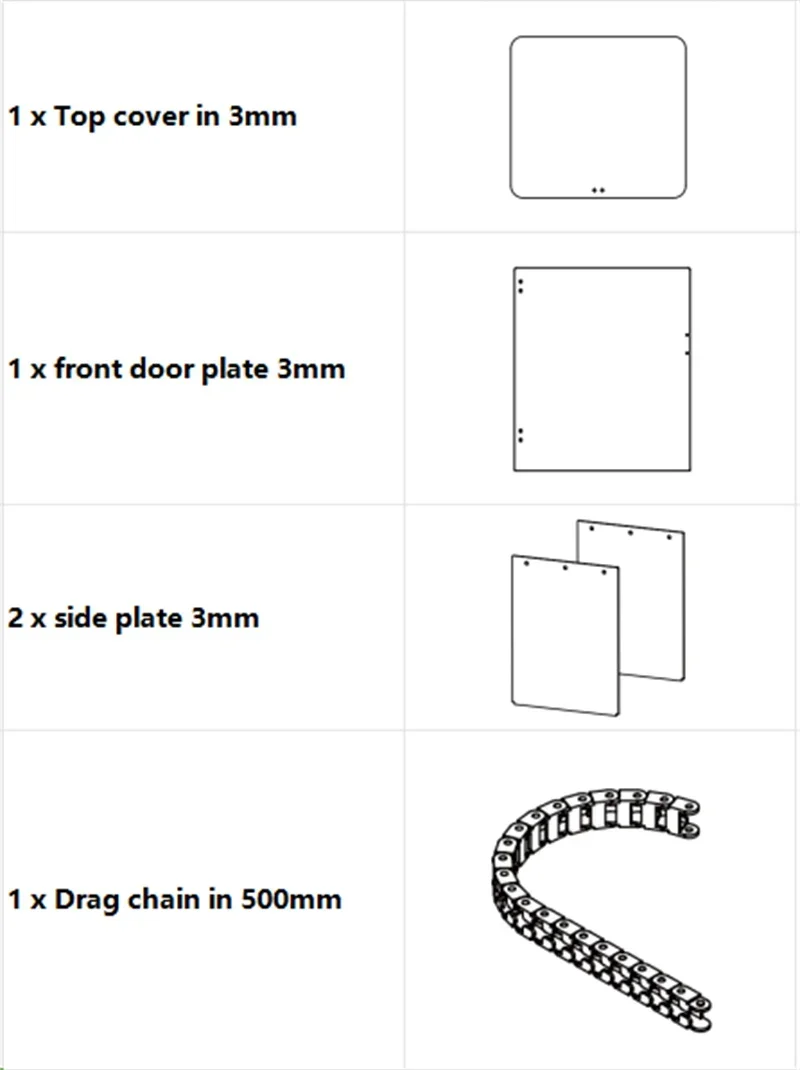 Flashforge Adventurer 5M 3D Printer Panel Kit 7