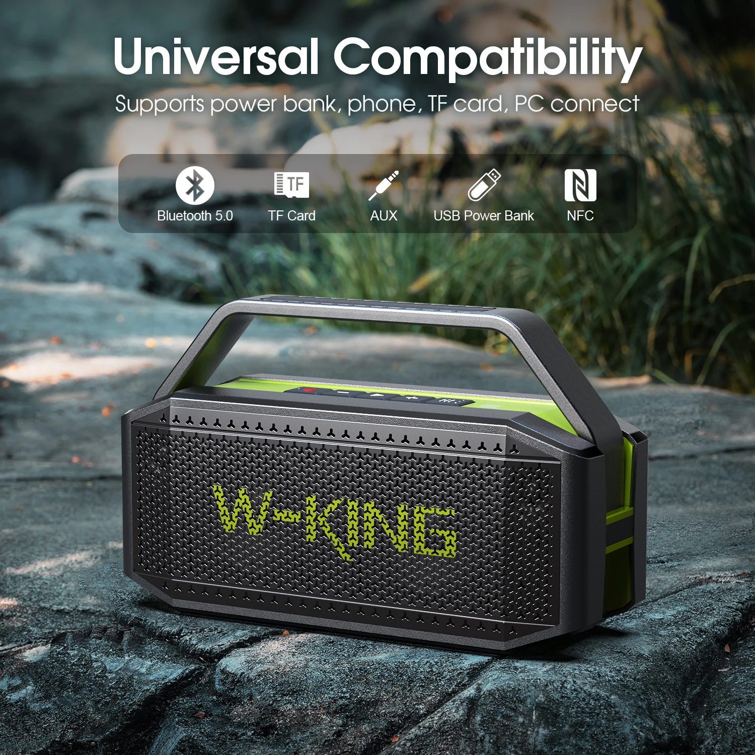 W-KING 60W Portable Bluetooth Speaker Loud 2 W-KING 60W Portable Bluetooth Speaker Loud 2