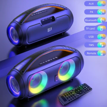 40W Waterproof Bluetooth Speaker LED Light 1