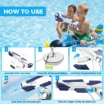 Electric Water Gun Squirt Pistol for Kids 4