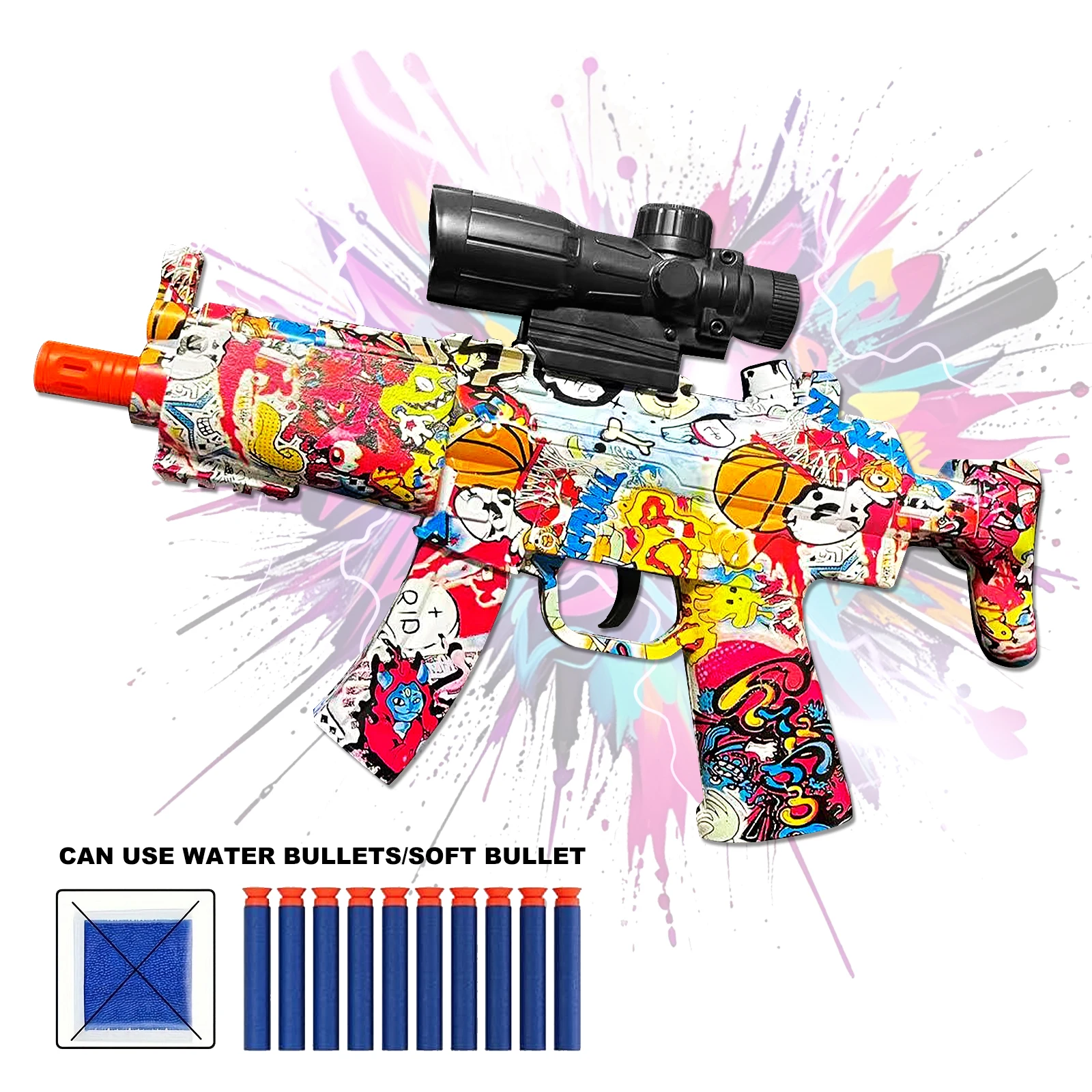 2PCS Gel Ball Blaster Toy Guns Outdoor Fun 6 2PCS Gel Ball Blaster Toy Guns Outdoor Fun 6