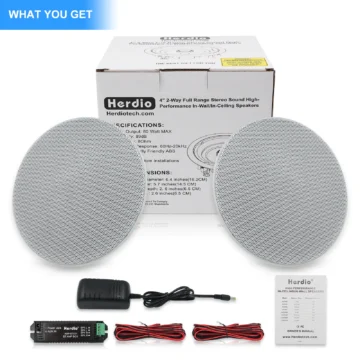 Herdio 4-inch Flush Mount Bluetooth Speaker 1