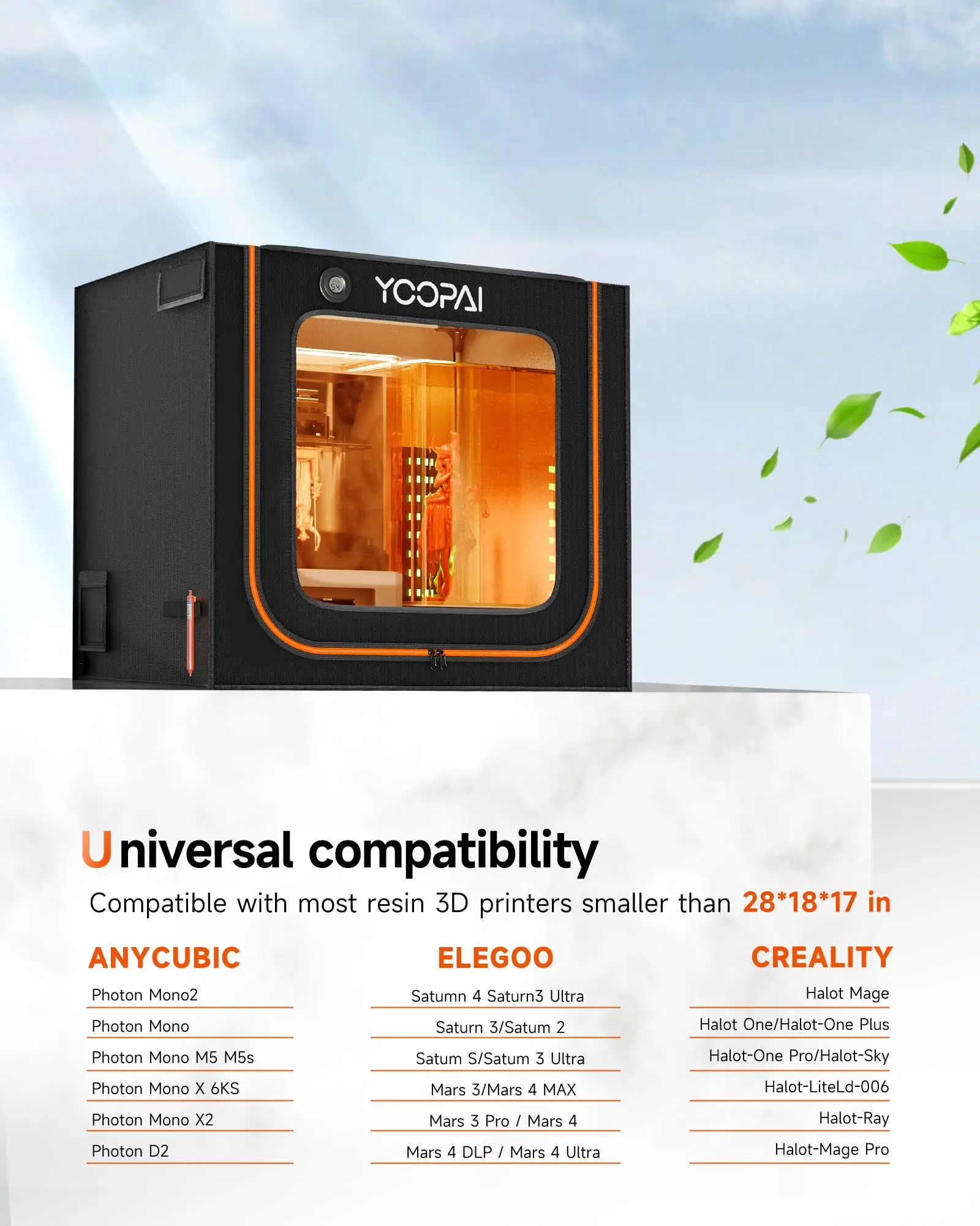 YOOPAI 3D Printer Enclosure with UV LED 4 YOOPAI 3D Printer Enclosure with UV & LED 4