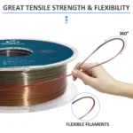 3D Silk PLA Filament 1kg 1.75mm Spool Wire 4