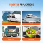 12V Water Pump 3 GPM 3-Chamber Diaphragm 6