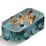 Foldable Swimming Pool Outdoor PVC Adults Kids 1