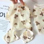 Dog Summer Bear Vest Jumpsuit Clothes 1