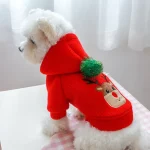 Warm Christmas Dog Skirt Dress 5