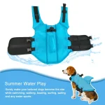 Shark Fin Dog Life Jacket with Handle 5