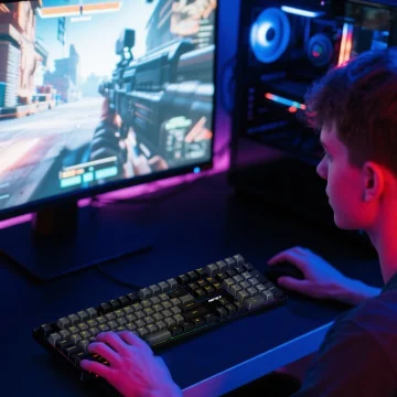 NPET 87 Keys RGB Mechanical Gaming Keyboard 2