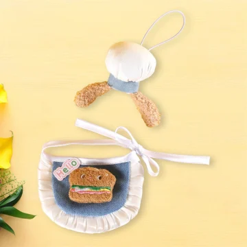 Dog Lion Mane Costume with Ears and Tail 1