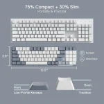 Redragon BS8772 Wireless Keyboard Mouse Combo 6