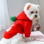Warm Christmas Dog Skirt Dress 4