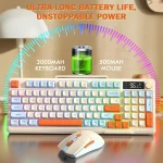 Wireless LED Keyboard Mouse Combo T96 4