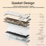 AULA F108pro Wireless Bluetooth Gaming Keyboard 4