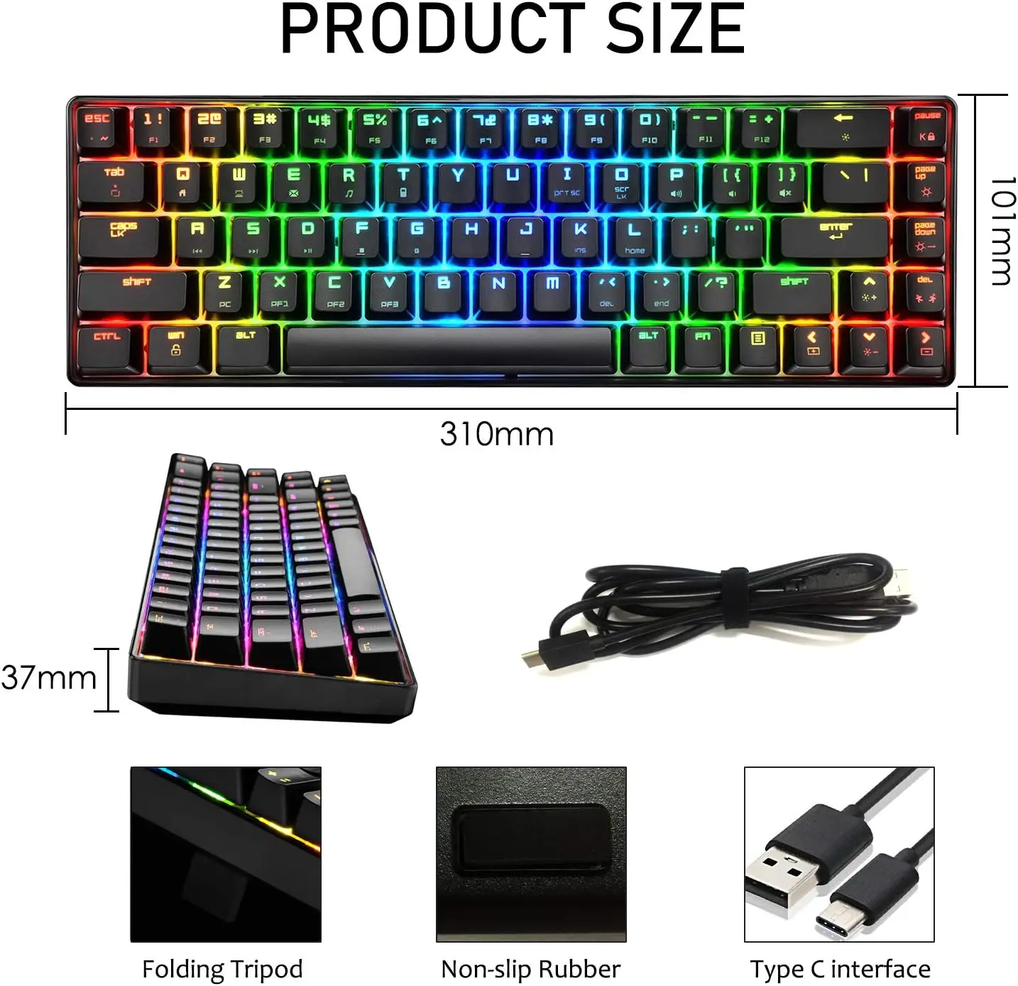 Mambasnake MK14 Wired RGB Gaming Keyboard 6 Mambasnake MK14 Wired RGB Gaming Keyboard 6