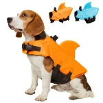 Shark Fin Dog Life Jacket with Handle 1