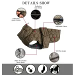 Large Dog Winter Reflective Snowsuit Jacket 4