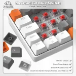 ZIYOU LANG T60 Wired Mechanical Gaming Keyboard and Mouse Combo Portable with Rainbow Backlit Honeycomb Mice Coiled 4