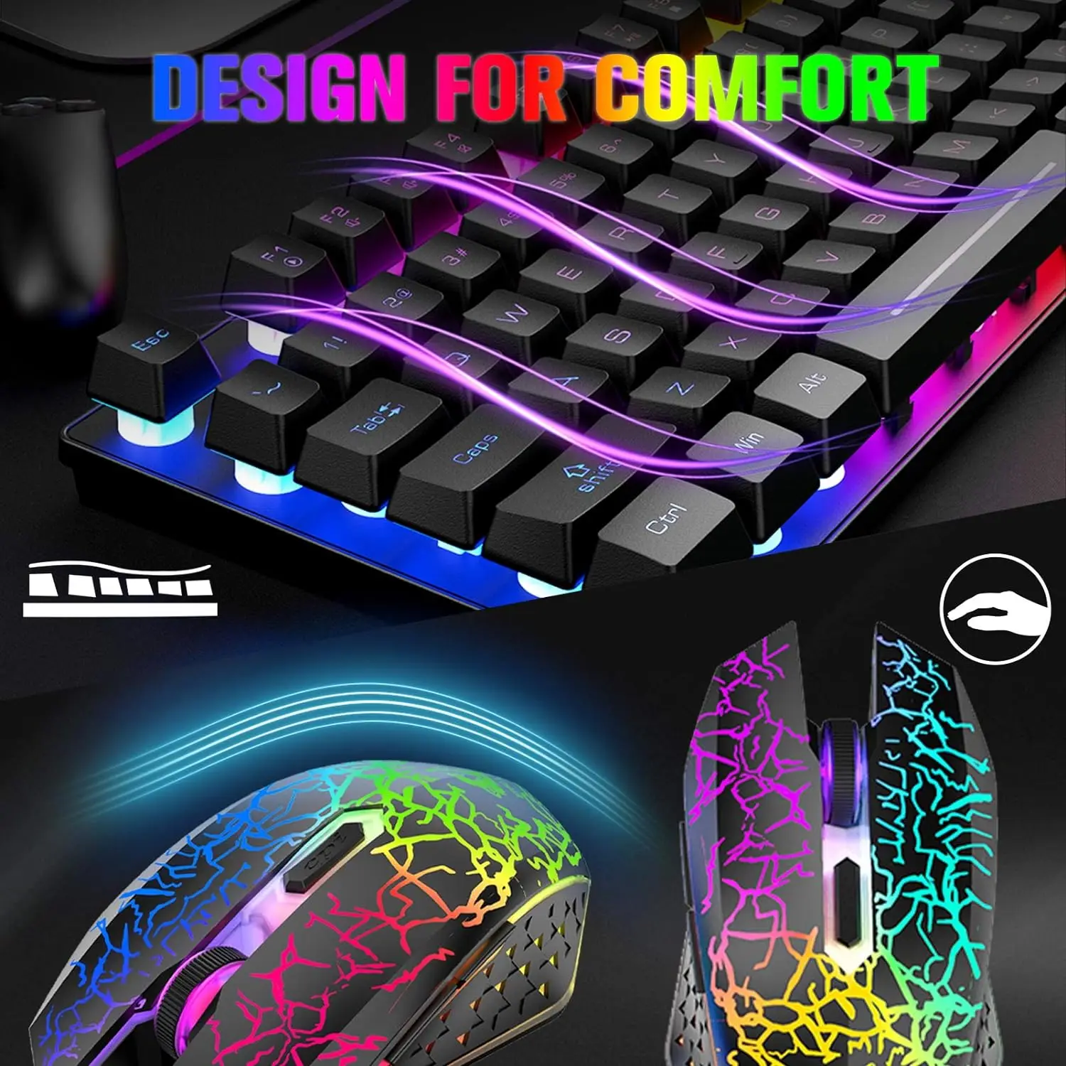 T87 Wireless Gaming Keyboard Mouse Combo 5 T87 Wireless Gaming Keyboard Mouse Combo 5