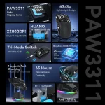 Mambasnake X Attack Shark X11 X60HE Wireless Combo 6