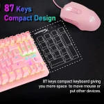 K2 Pink Blue Gaming Keyboard Mouse Set 4