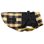 Plaid Winter Dog Jacket with Harness 5