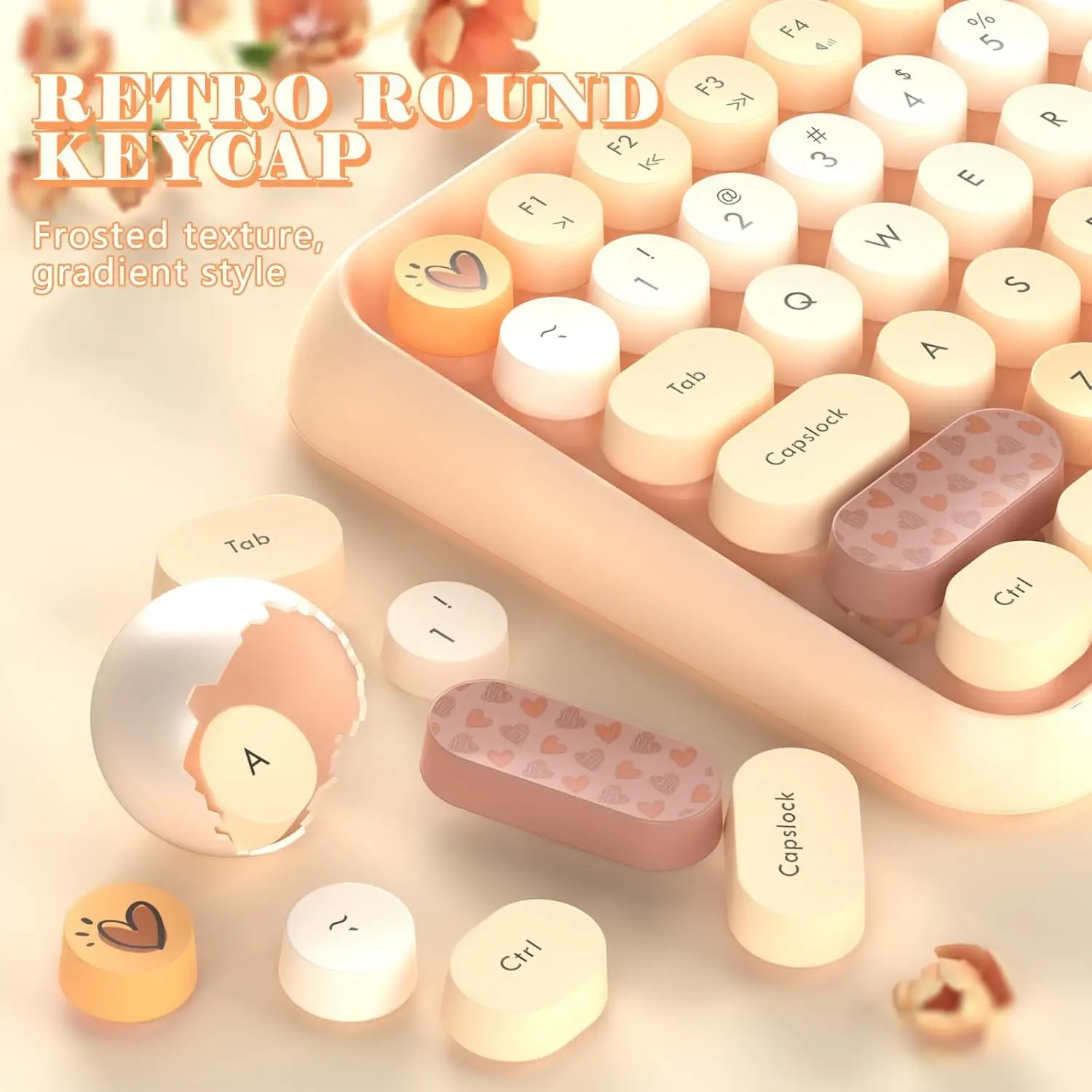 FELICON Wireless Retro 84-Key Bluetooth Keyboard 6 FELICON Wireless Retro 84-Key Bluetooth Keyboard 6