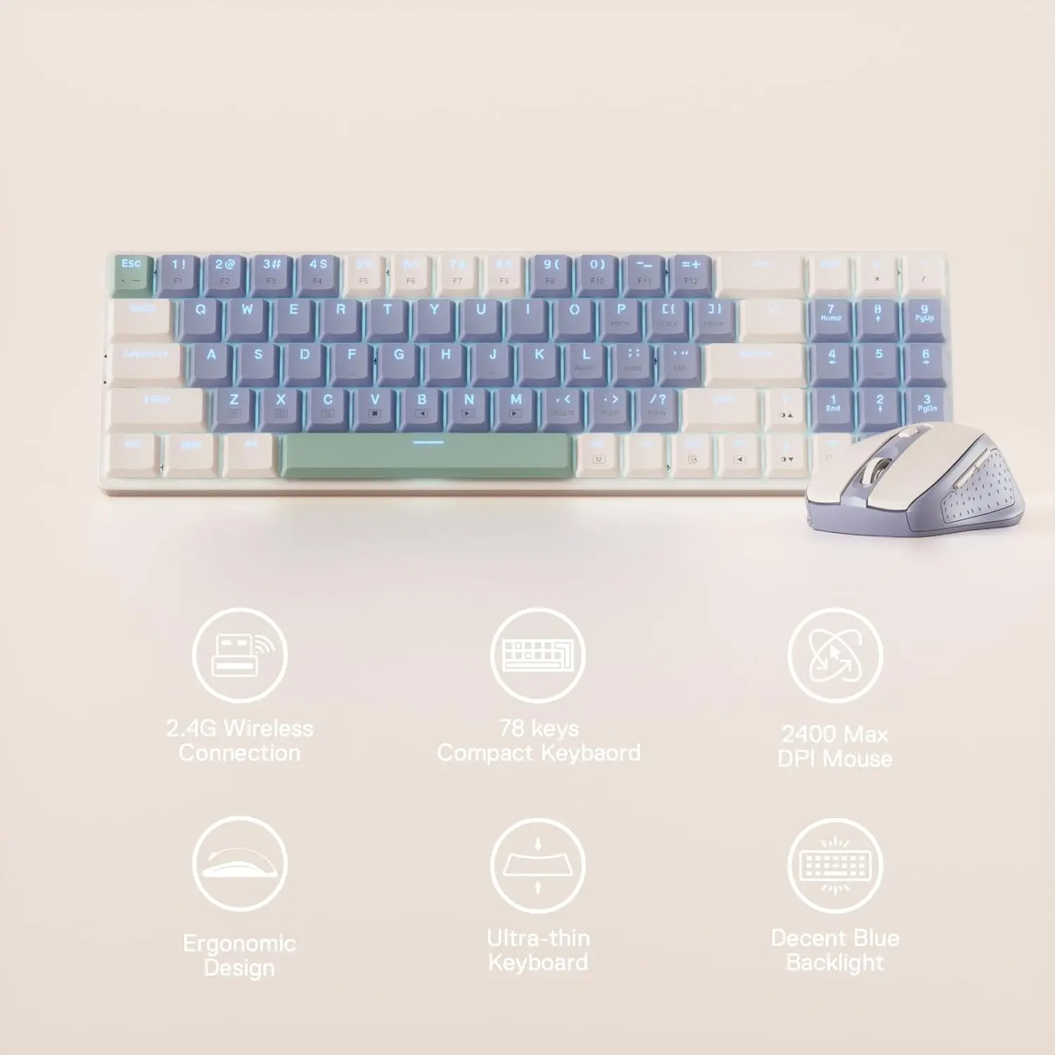 Redragon BS8772 Wireless Keyboard Mouse 3 Redragon BS8772 Wireless Keyboard Mouse 3