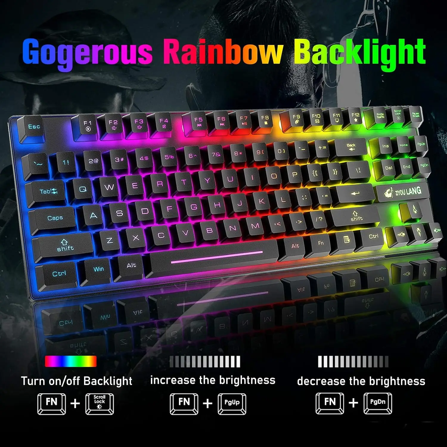 T87 Wireless Gaming Keyboard Mouse Combo 3 T87 Wireless Gaming Keyboard Mouse Combo 3