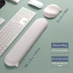 Chat Bubble Silicone Mouse Pad with Keyboard Wrist Rest 1