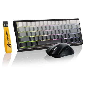 MAMBASNAKE x Attack Shark X68 HE Gaming Keyboard & R1 Mouse Combo,8KHz Magnetic Switch Keyboard 1