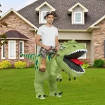 Adult Ride-On Inflatable T-Rex Costume 2