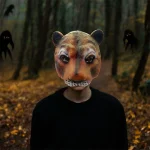 Tiger Full Head Latex Halloween Cosplay Mask 4