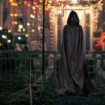 Devil Demon Halloween Cloak Costume Kids Adults 2