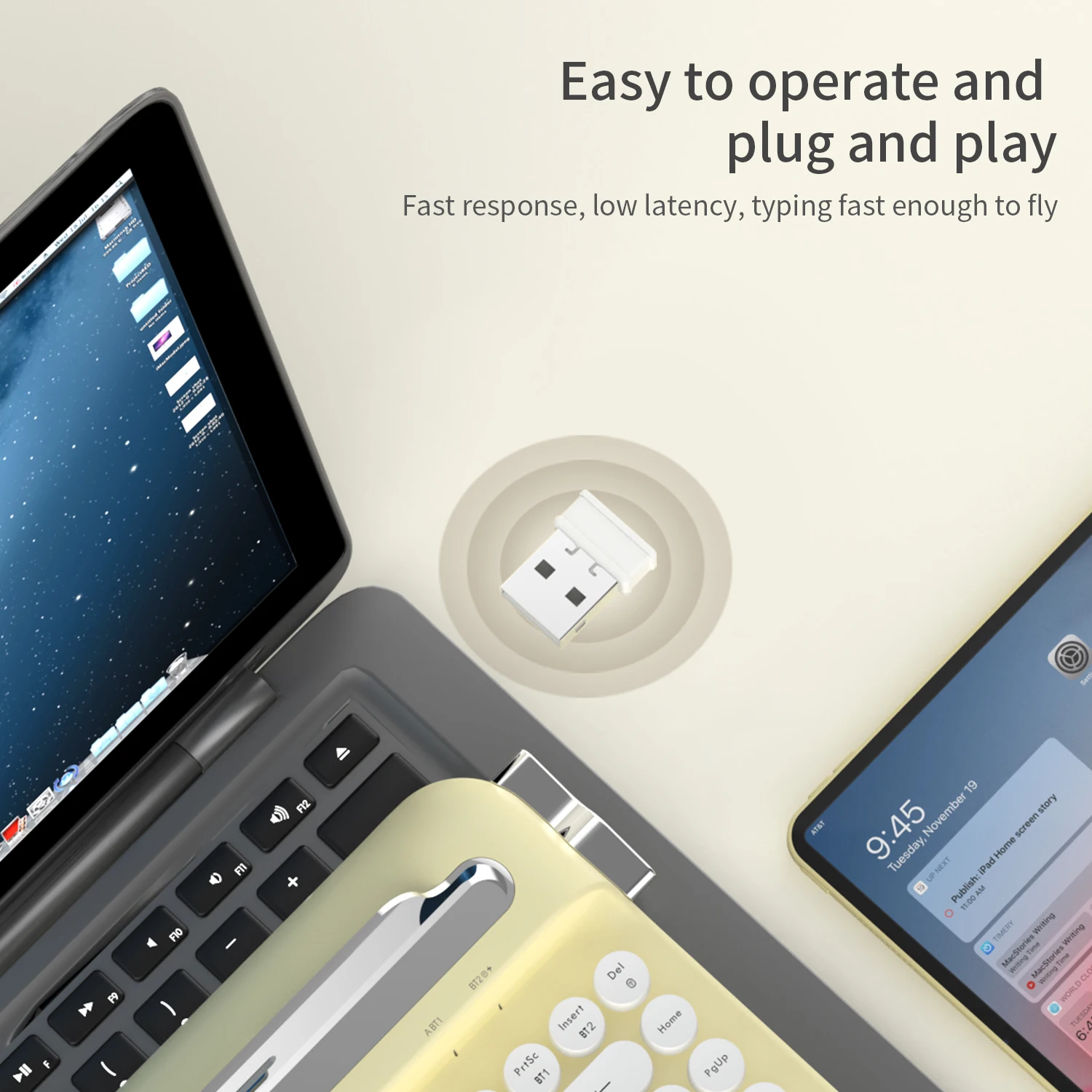 AJAZZ AF84 Dual Mode Retro Keyboard 6 AJAZZ AF84 Dual Mode Retro Keyboard 6